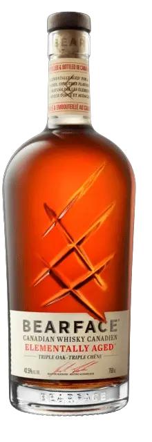 Bearface Canadian whisky bottle