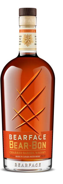 Bearface Canadian whisky bottle